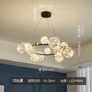 Ljojo LED Glass Ball Chandelier with Remote Control Home Decoration Indoor Lighting