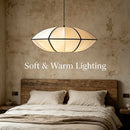 Nordic Wabi Sabi Fabric Pendant Light for Living Room by Ljojo