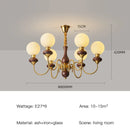 Walnut Colored LED Ceiling Light for Loft Bedrooms | Retro Design | Glossy Lighting by Ljojo