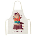 Ljojo Lion Truck Kitchen Apron with Cute Animal Design