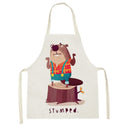 Ljojo Lion Truck Kitchen Apron with Cute Animal Design