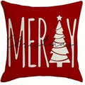 Ljojo Merry Christmas Pillow Cover for Festive Home Decor