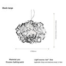 Ljojo Modern Acrylic Flower Chandelier for Bedroom and Dining Room