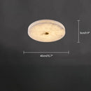 European Round Marble Alabaster Ceiling Lamp for Living Room - Ljojo