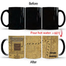 Ljojo Marauder Map Color Changing Cup Mug - Magic Heat Sensitive Tea Coffee Gift