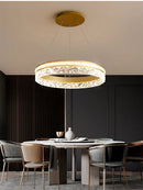 Ljojo LED Chandelier with Remote Control for Modern Home Decor