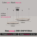 Ljojo LED Chandelier: Modern Dining Room Lighting for Bedroom, Living Room, and Study
