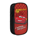 Ljojo Lightning Mcqueen Car Double Layer Pencilcase - Large Capacity Office Accessories