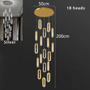 Ljojo LED Pendant Light Staircase Chandeliers Living Room Hanging Lamps