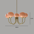 Nordic Pink Medieval Bauhaus Chandelier for Children's Room by Ljojo