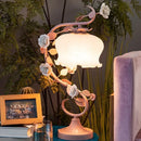 LED Flower Glass Table Lamp for Bedroom Decor - Ljojo