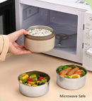 Ljojo 3-Layer Stainless Steel Thermal Lunch Box - BPA-Free Food Container