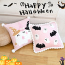 Cute Halloween Embroidered Throw Pillow Cover for Home Decor by Ljojo
