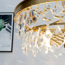 American Classic Crystal LED Pendant Chandelier for Living Room Bedroom by Ljojo