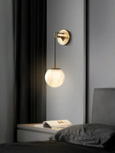 Copper Marbled Wall Lamp by Ljojo - Luxury Living Room Lighting