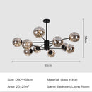 Ljojo Modern Glass Ball Pendant Light for Living Room, Dining Room, LED Indoor Lighting