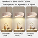 Japanese Yellow Travertine Pendant Lamp by Ljojo - Natural Luma Cave Stone Hanging Lighting