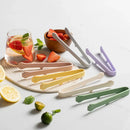 Ljojo Mini Kitchen Tong Silicone BBQ Snack Meat Tongs - Creative Cooking Utensil