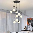Modern Glass LED Chandelier Pendant Lamp for Living Room Dining Room Bedroom by Ljojo