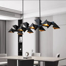 Modern Black Geometric Chandelier Lamp for Dining Room by Ljojo