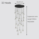 Water Drop LED Pendant Chandelier Bedroom Lamp by Ljojo