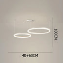 Ljojo Modern Acrylic LED Pendant Light for Living and Dining Room