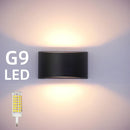 Ljojo LED Wall Sconces 7W Indoor/Outdoor Up Down Wall Mount Lights