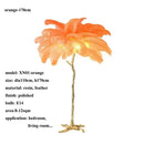 Modern Ostrich Feather Gold LED Floor Lamp by Ljojo - Luxe Living Room & Bedroom Lighting