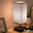 Ljojo LED Desk Lamp with Dual USB Ports and Pull Chain Table Lamp