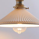Ljojo LED Wall Light Fixture Switch Stair Lighting Round Ceramic Wood Bedside Lamp