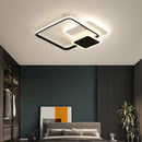Ljojo LED Ceiling Light: Modern White & Black Chandelier for Home Decor