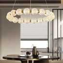 LED Nordic Style Ball Chandelier Cream Luxury Pendant Light Fixture by Ljojo