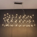 Ljojo Luxury Gold/Silver Starry Chandelier for Living, Bedroom, Dining Room