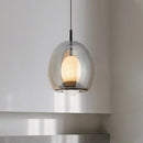 Ljojo Marble LED Pendant Light: Modern Glass Decor Lighting Fixture