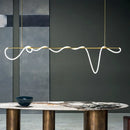 Modern Long Hose Led Ceiling Chandelier for Dining Room Kitchen Bar Pendant Lighting by Ljojo