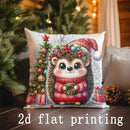 Christmas Animal Holiday Pillows Pattern Cushion Cover for Sofa Bedroom Car - Ljojo