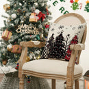Ljojo Linen Christmas Pillow Cover Set 2024 - Snowman Elk Theme