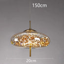 LED Amber Glass Pendant Lighting with Twinkling Stars by Ljojo - Achaotic Ceiling Decoration