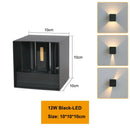 Ljojo LED Cube Wall Sconce, Waterproof Aluminum Lamp for Indoor & Outdoor