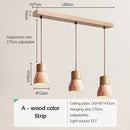 Ljojo Retro Nordic Yellow Travertine Pendant Lamp for Bedroom Bar Dining Room