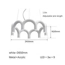 Ljojo Modern Art LED Pendant Light for Minimalist Italian Restaurant Chandeliers & Living Rooms
