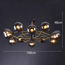 Nordic Modern Glass Ball Led Chandelier for Bedroom | Designer Led Pendant Lamp by Ljojo