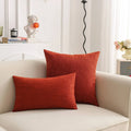 Ljojo Linen Pillow Cover in Green, Grey, White, Cream & Mustard - 12x20", 18x18", 25x25"