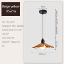Ljojo Wabi Sabi Style Petal Fabric Pendant Light for Dining Room Chandelier