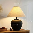 Ceramic LED Table Lamp Retro Bedroom Decor by Ljojo