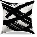 Abstract Monochrome Brushstroke Pillow Cover for Sofa, Bedroom, Car - Ljojo™