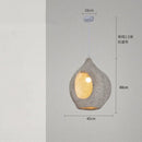 Wabi Sabi Resin LED Chandelier Minimalist Pendant Lamp - for Home Decor by Ljojo