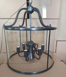 Industrial Birdcage Chandelier Pendant Light Copper Glass for Hotel Lobby Restaurant - Ljojo
