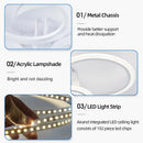 Ljojo LED Gloss Ceiling Light Ring with Remote Control Dimmable Lamp
