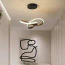 Ljojo LED Strip Pendant Light: Modern Minimalist Home Decor Fixture.